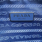 Prada Shoulder Bag Blue Chain Re Edition with Detachable Strap — view 9