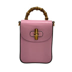Gucci Bamboo Pink Mini Bag Leather