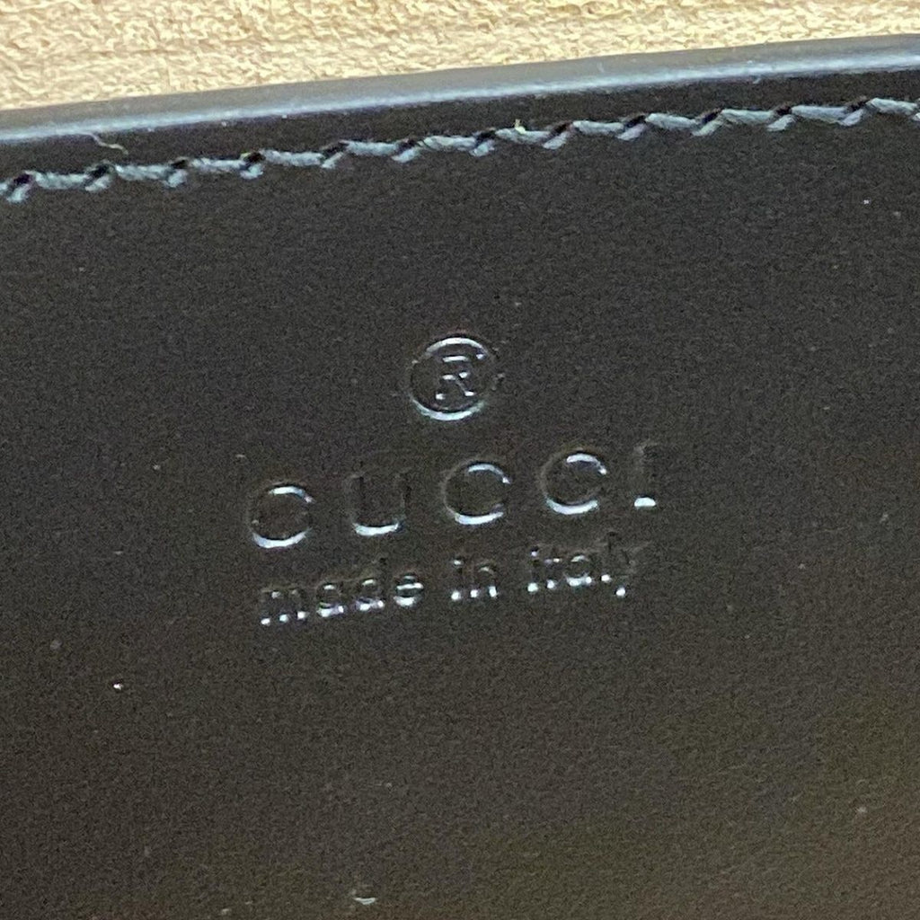Gucci Shoulder Bag Interlocking Mini Heart Bag Black Quilted Detachable Strap — view 8