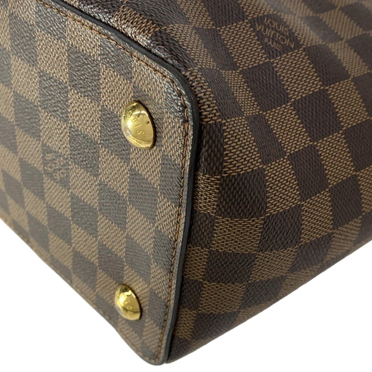 Louis Vuitton Tote Damier Jersey Cream Leather — view 6