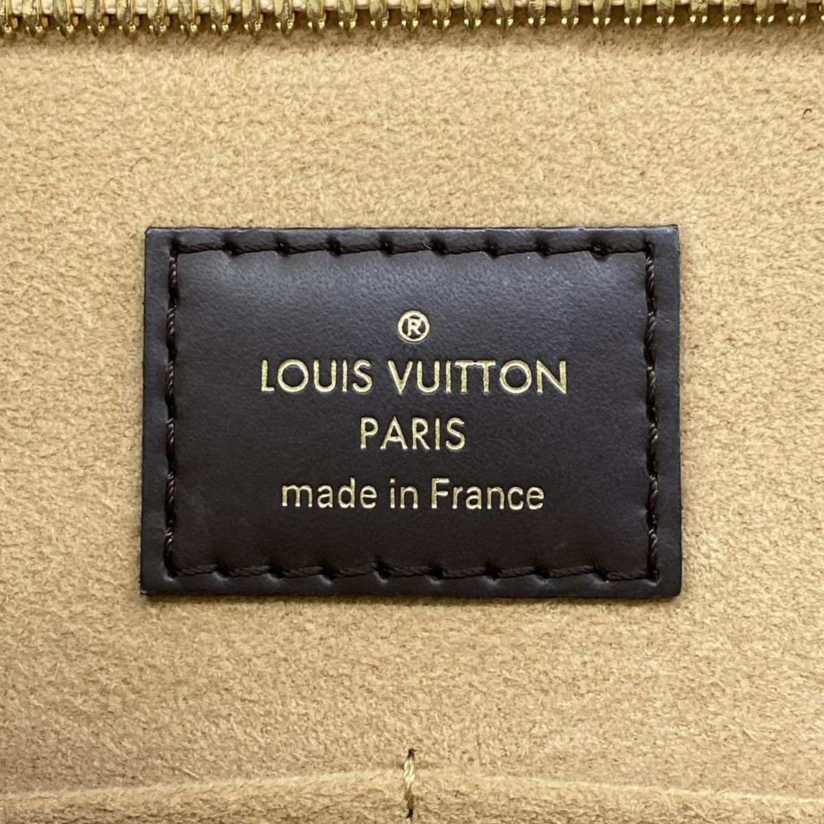Louis Vuitton Tote Damier Jersey Cream Leather — view 9