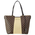 Louis Vuitton Tote Damier Jersey Cream Leather