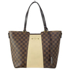 Louis Vuitton Tote Damier Jersey Cream Leather