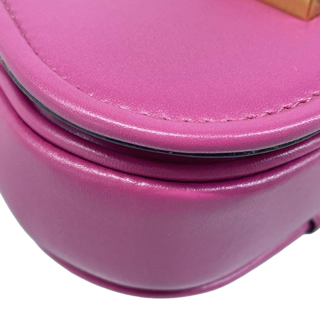 Fendi Shoulder Bag Camonano 7 Purple Strap Removable 2-Way Leather — view 6