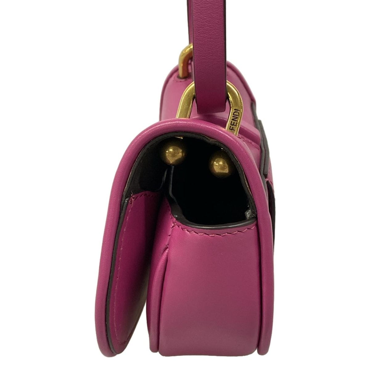 Fendi Shoulder Bag Camonano 7 Purple Strap Removable 2-Way Leather — view 4