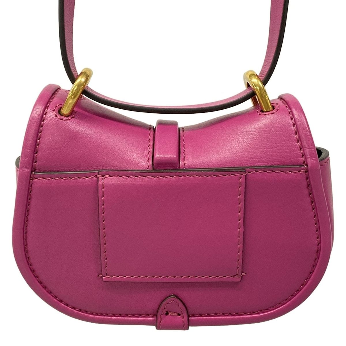 Fendi Shoulder Bag Camonano 7 Purple Strap Removable 2-Way Leather — view 3