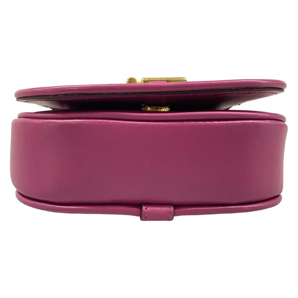 Fendi Shoulder Bag Camonano 7 Purple Strap Removable 2-Way Leather — view 5