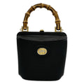 Gucci Mini Bumper Bucket Bag Black Brown Leather