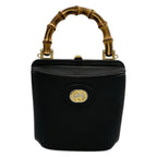 Gucci Mini Bumper Bucket Bag Black Brown Leather