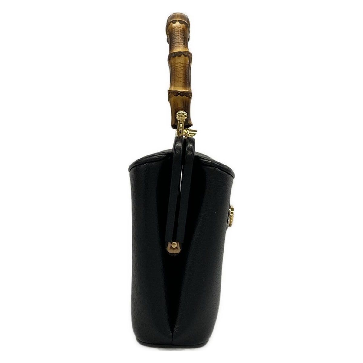 Gucci Mini Bumper Bucket Bag Black Brown Leather — view 2