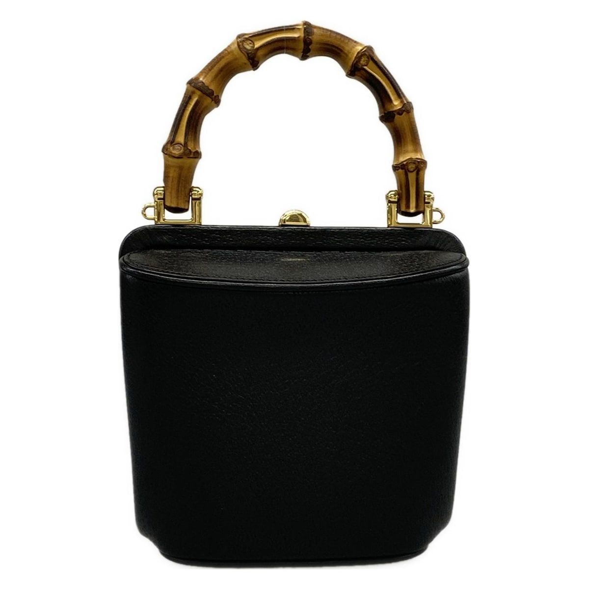 Gucci Mini Bumper Bucket Bag Black Brown Leather — view 3