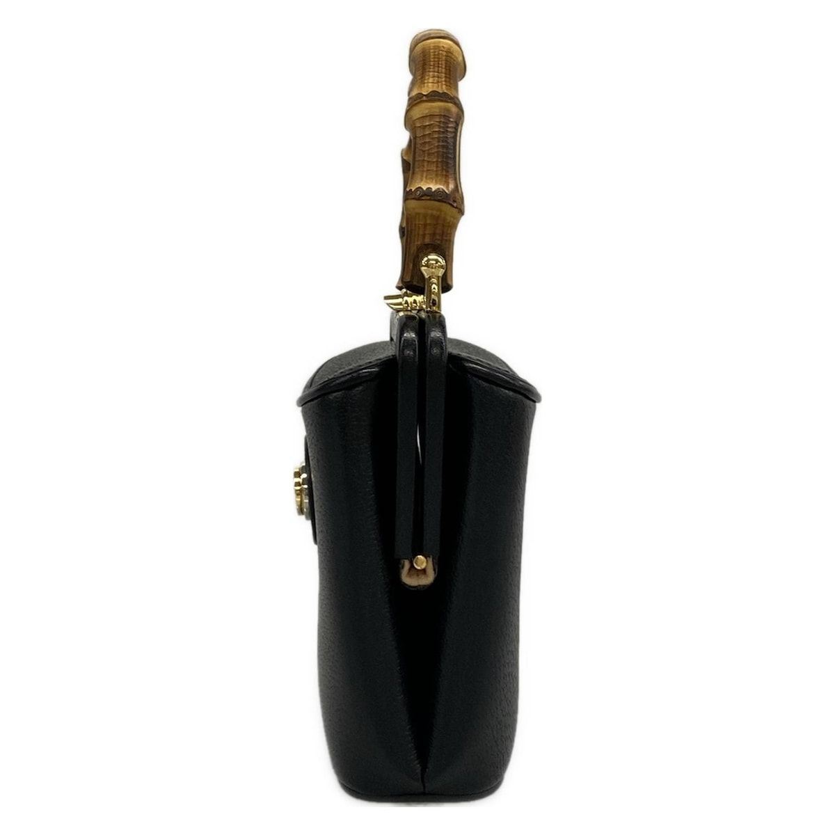 Gucci Mini Bumper Bucket Bag Black Brown Leather — view 4
