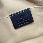 Gucci Waist Pouch GG Marmont Quilted Leather Belt Bag Black — view 8