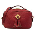 Louis Vuitton Shoulder Bag Monogram Empreinte Saintonge Scarlet Leather