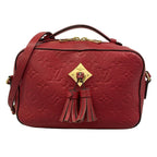 Louis Vuitton Shoulder Bag Monogram Empreinte Saintonge Scarlet Leather