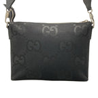 Gucci Shoulder Bag Jumbo GG Black Detachable Strap Leather — view 3