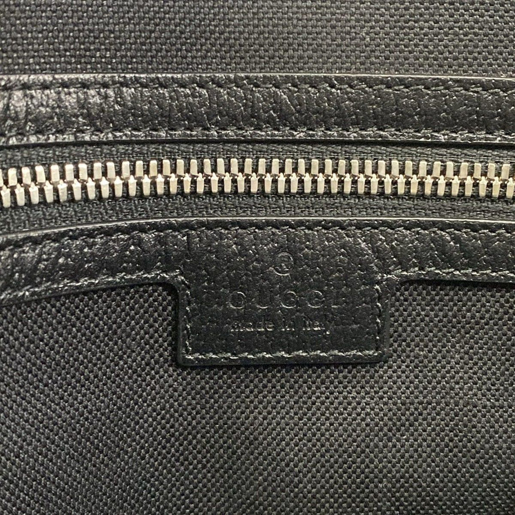 Gucci Shoulder Bag Jumbo GG Black Detachable Strap Leather — view 9