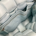 Bottega Veneta Shoulder Bag Padded Cassette Light Blue Leather — view 7