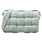 Bottega Veneta Shoulder Bag Padded Cassette Light Blue Leather