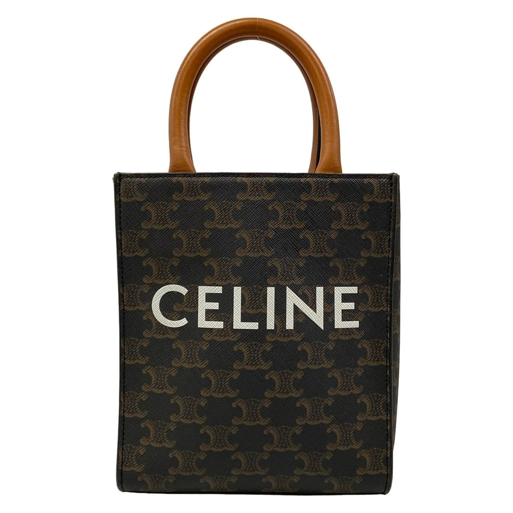 Celine Tote Mini Vertical Cover Black Brown