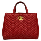 Gucci Handbag GG Marmont Red Leather