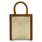 Celine Tote Mini Vertical Cover Ivory Brown Leather — view 3
