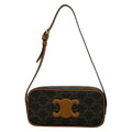 Celine Shoulder Bag Cuill Triomphe Mini Camera Black Brown