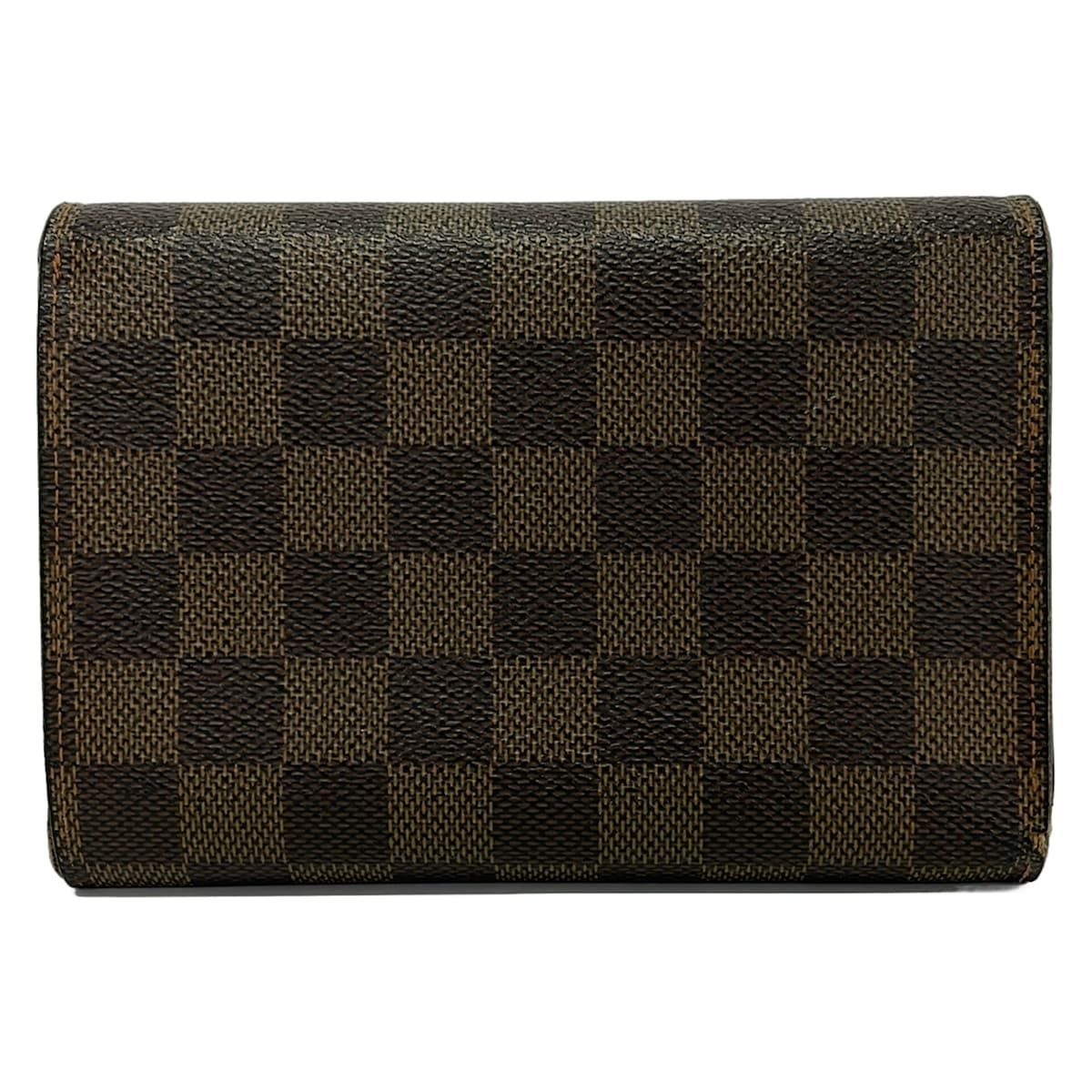 Louis Vuitton Trifold Wallet Damier Porte Tresor Etui Papiers Ebene — view 2
