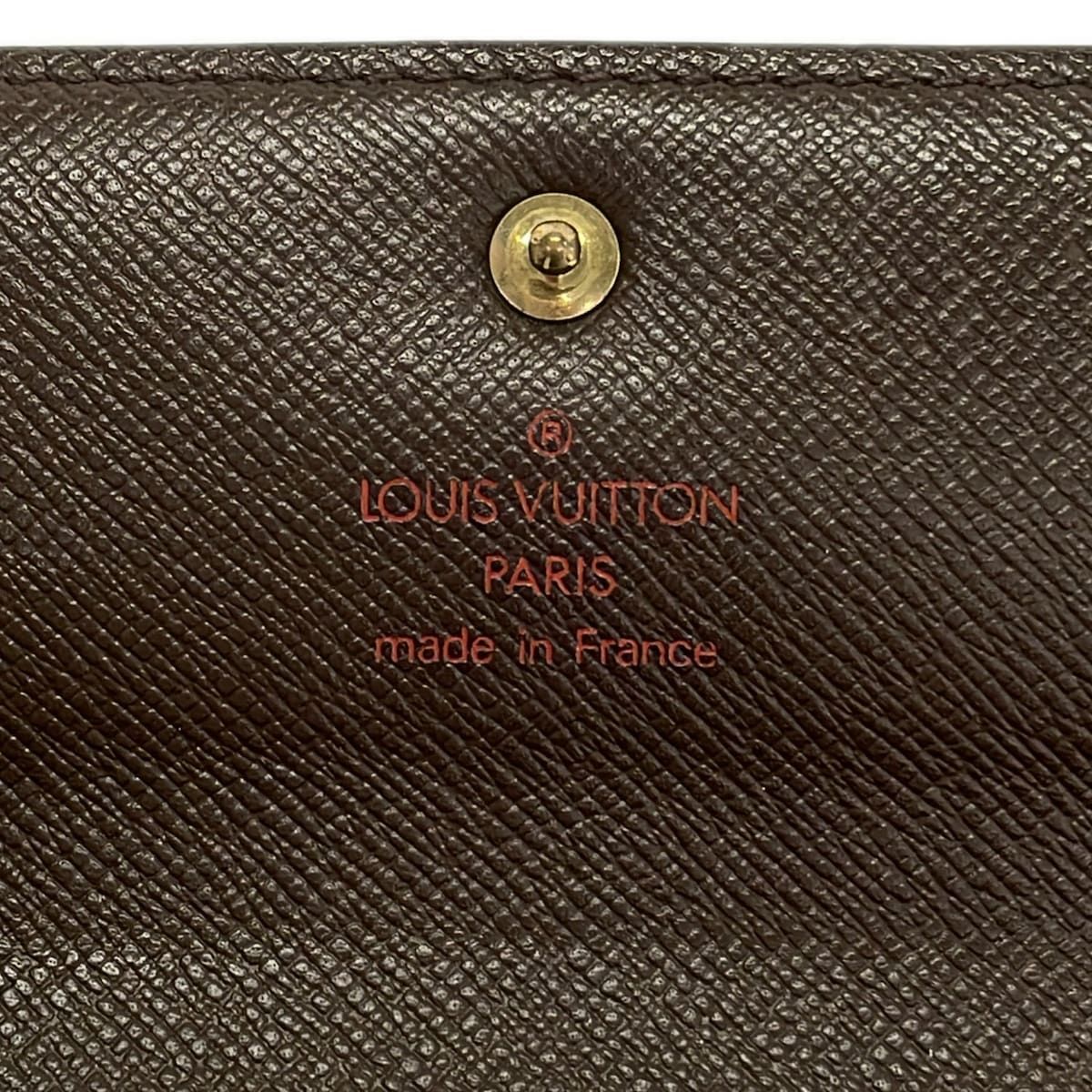 Louis Vuitton Trifold Wallet Damier Porte Tresor Etui Papiers Ebene — view 5