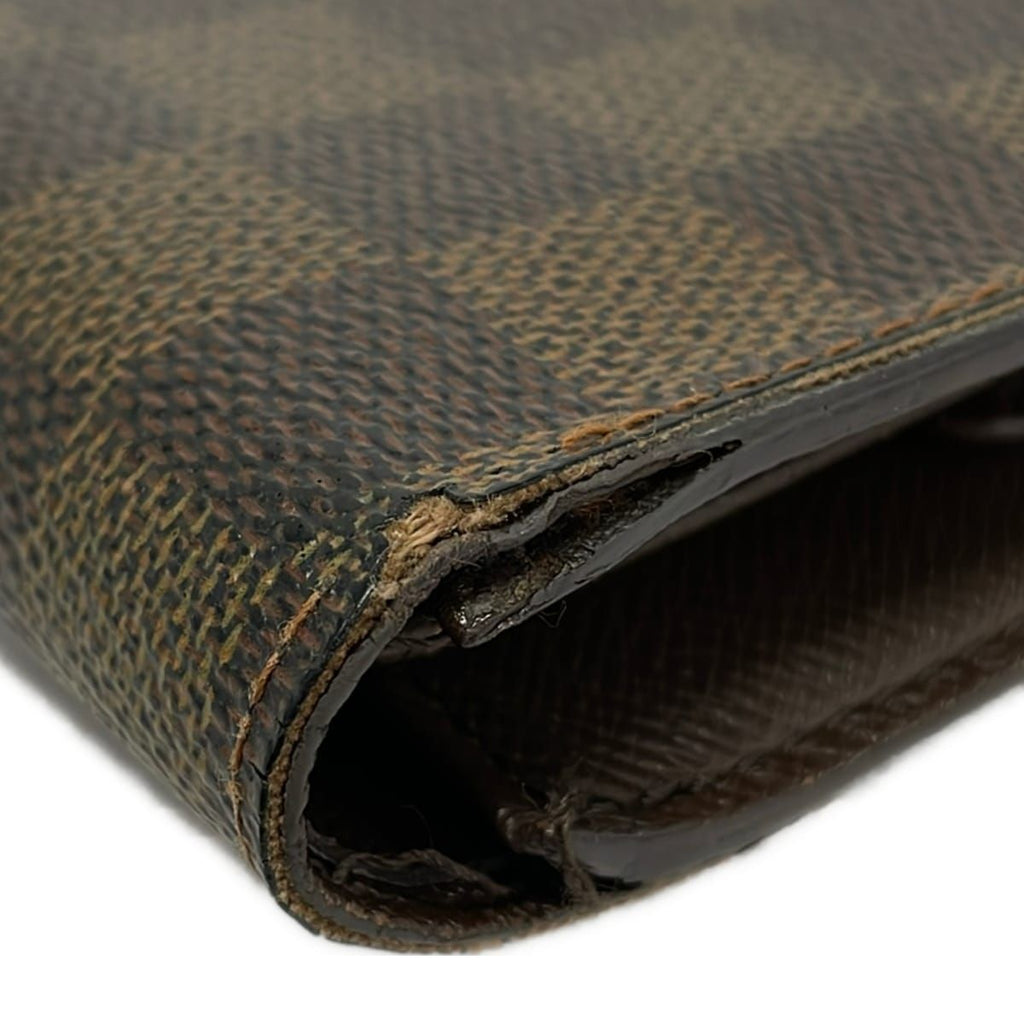 Louis Vuitton Trifold Wallet Damier Porte Tresor Etui Papiers Ebene — view 8