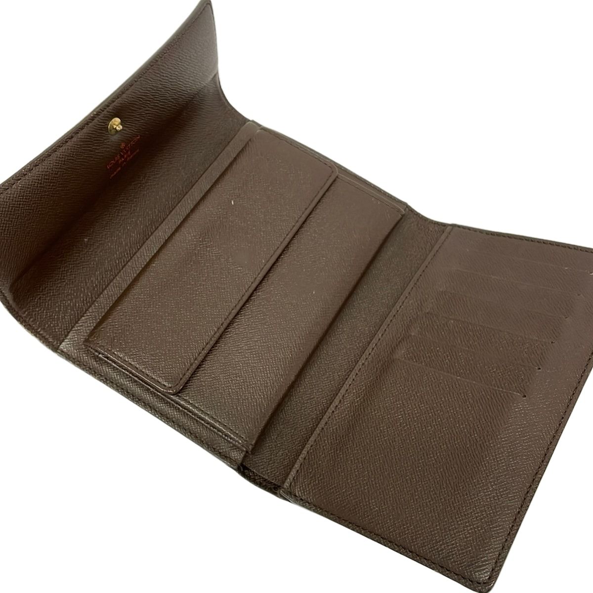 Louis Vuitton Trifold Wallet Damier Porte Tresor Etui Papiers Ebene — view 3