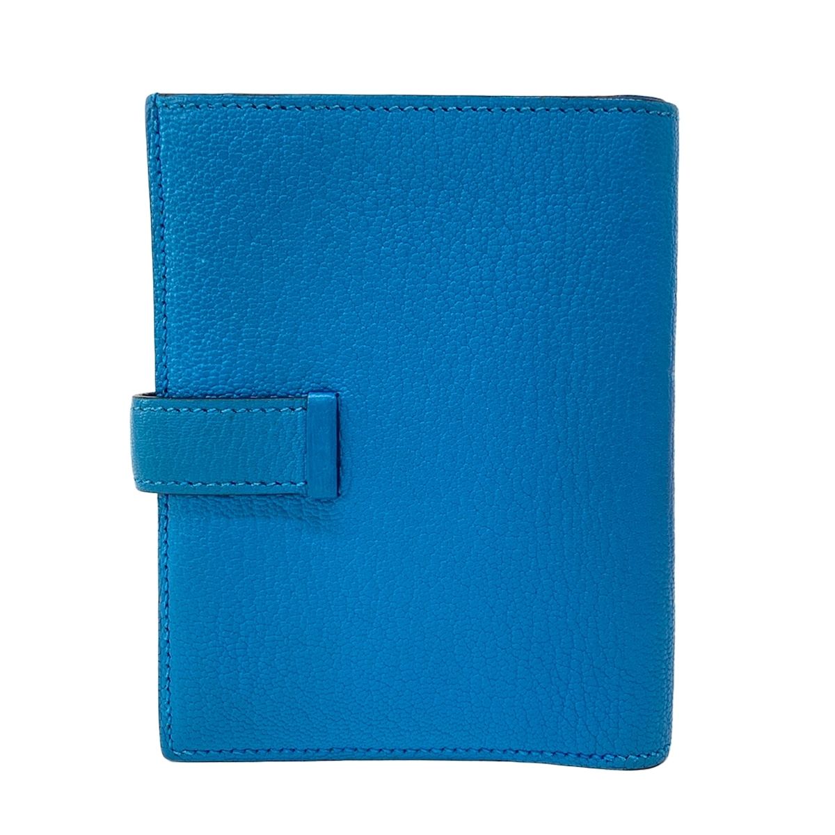 Hermes Bifold Wallet Bearn Compact Blue Frida Gold — view 2