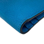 Hermes Bifold Wallet Bearn Compact Blue Frida Gold — view 7