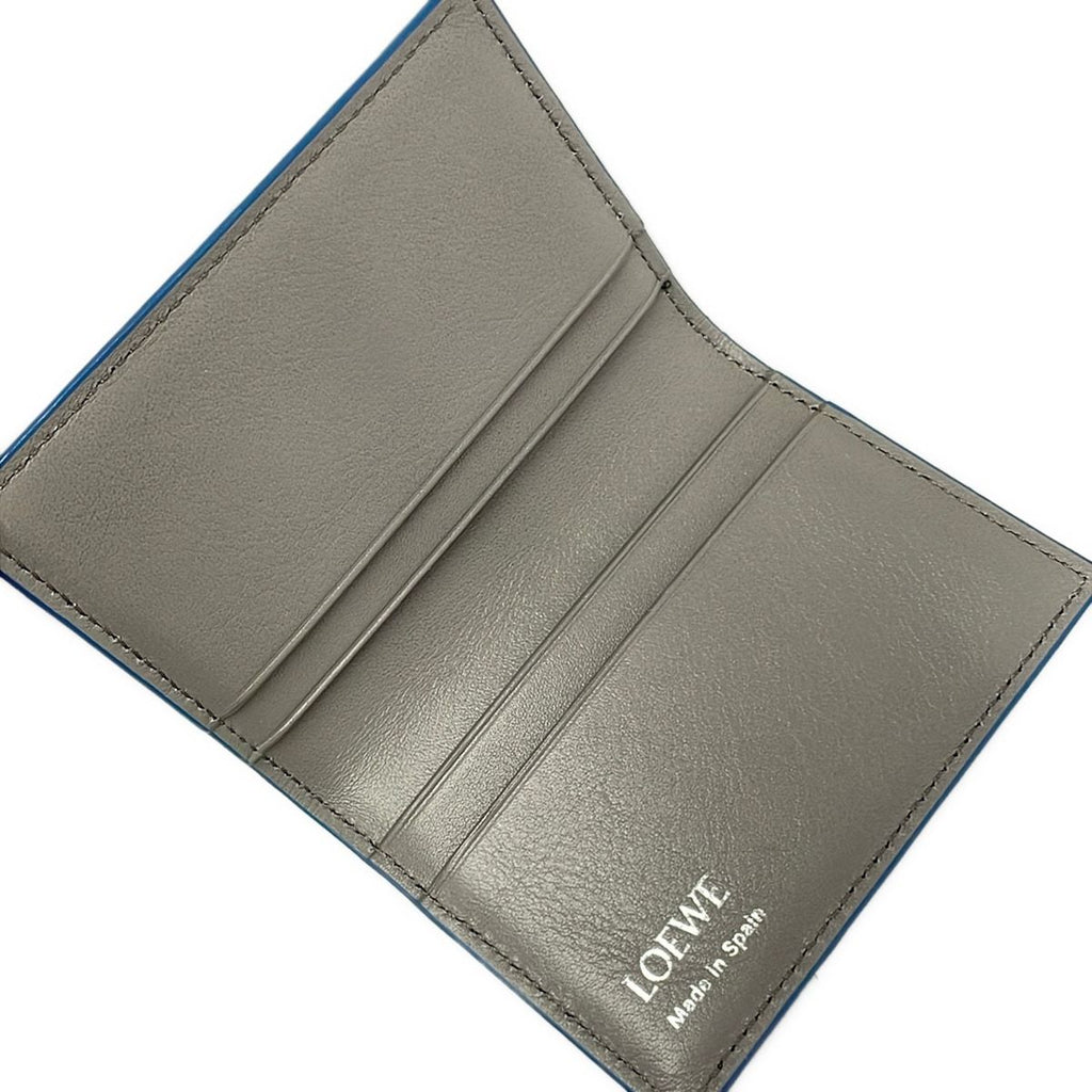 Loewe Card Case Light Blue Gray Leather — view 3