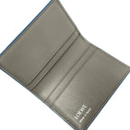 Loewe Card Case Light Blue Gray Leather — view 3
