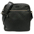 Gucci Shoulder Bag Bright Diamante Black Leather