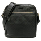 Gucci Shoulder Bag Bright Diamante Black Leather