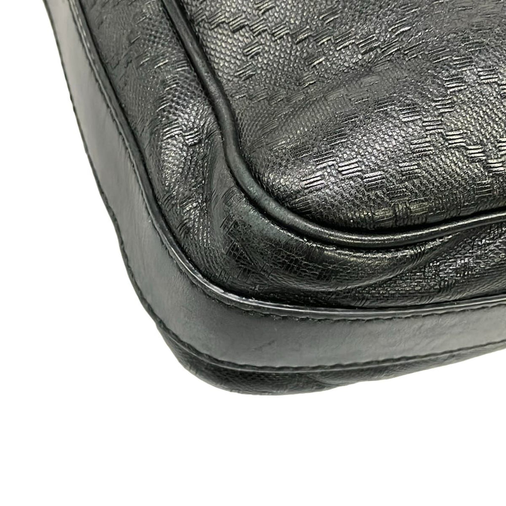 Gucci Shoulder Bag Bright Diamante Black Leather — view 6