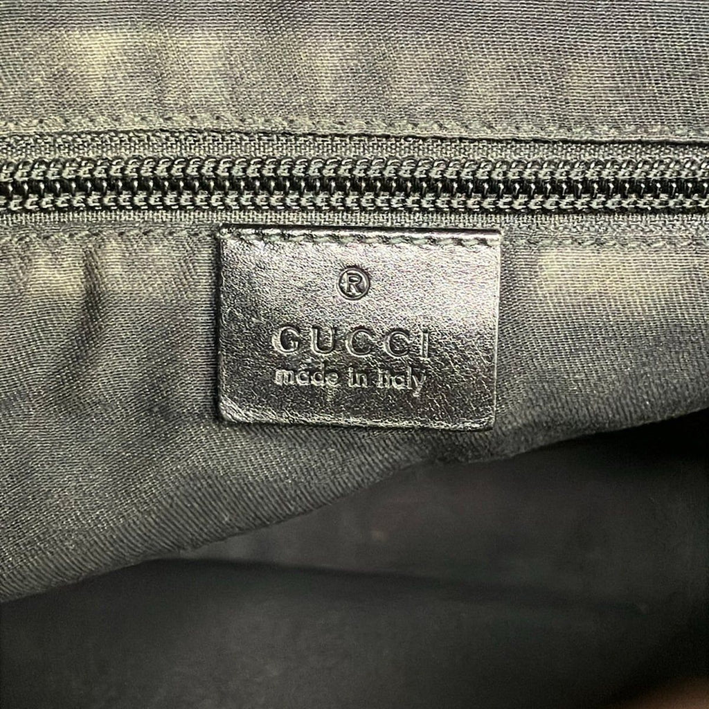 Gucci Shoulder Bag Bright Diamante Black Leather — view 8