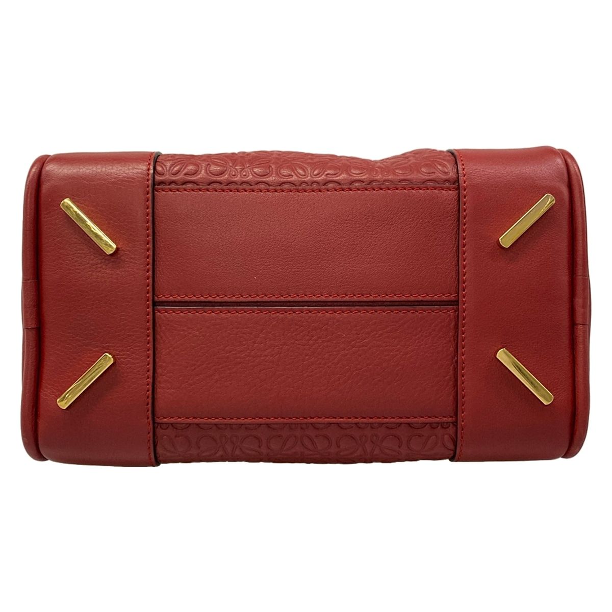 Loewe Handbag Amazona 75 Red Embossed Leather — view 5