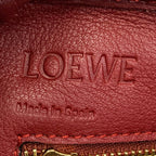 Loewe Handbag Amazona 75 Red Embossed Leather — view 8