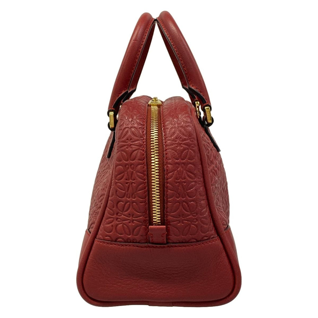 Loewe Handbag Amazona 75 Red Embossed Leather — view 2