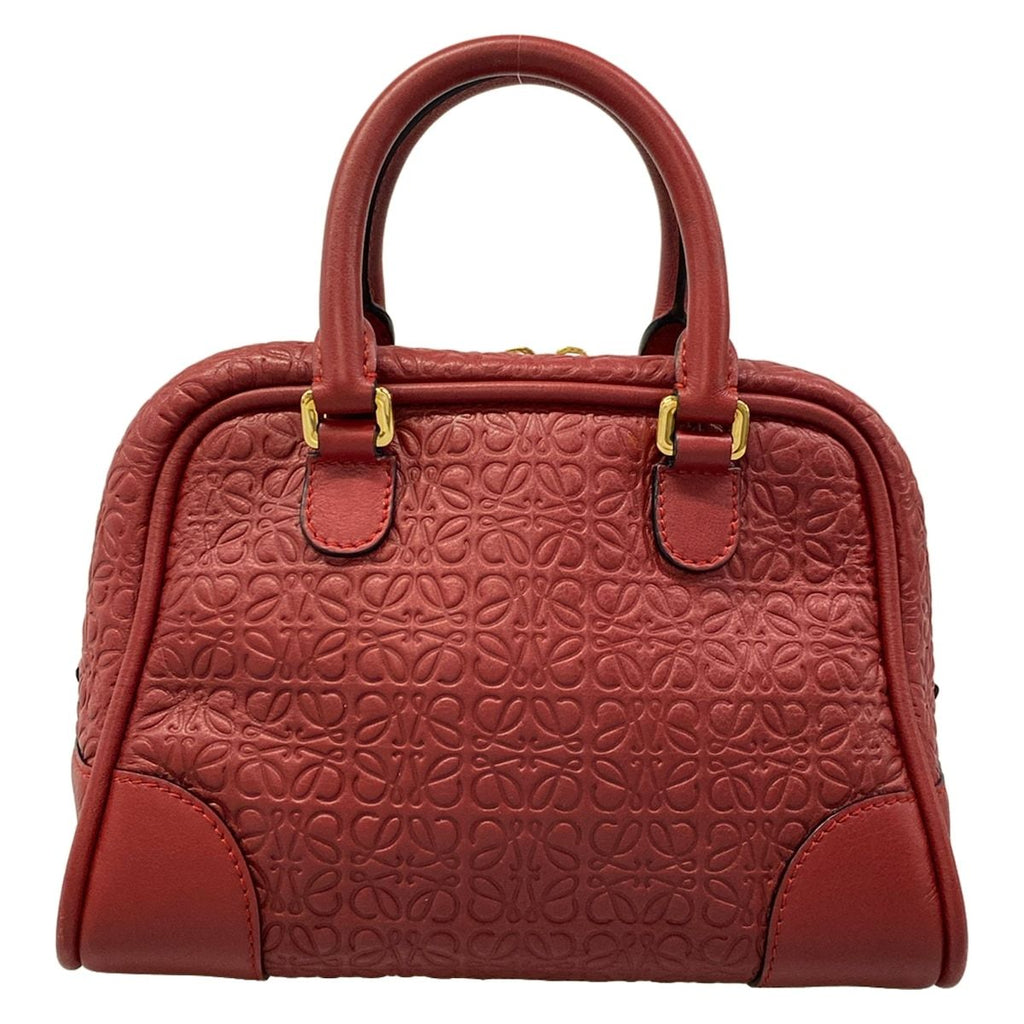 Loewe Handbag Amazona 75 Red Embossed Leather — view 3