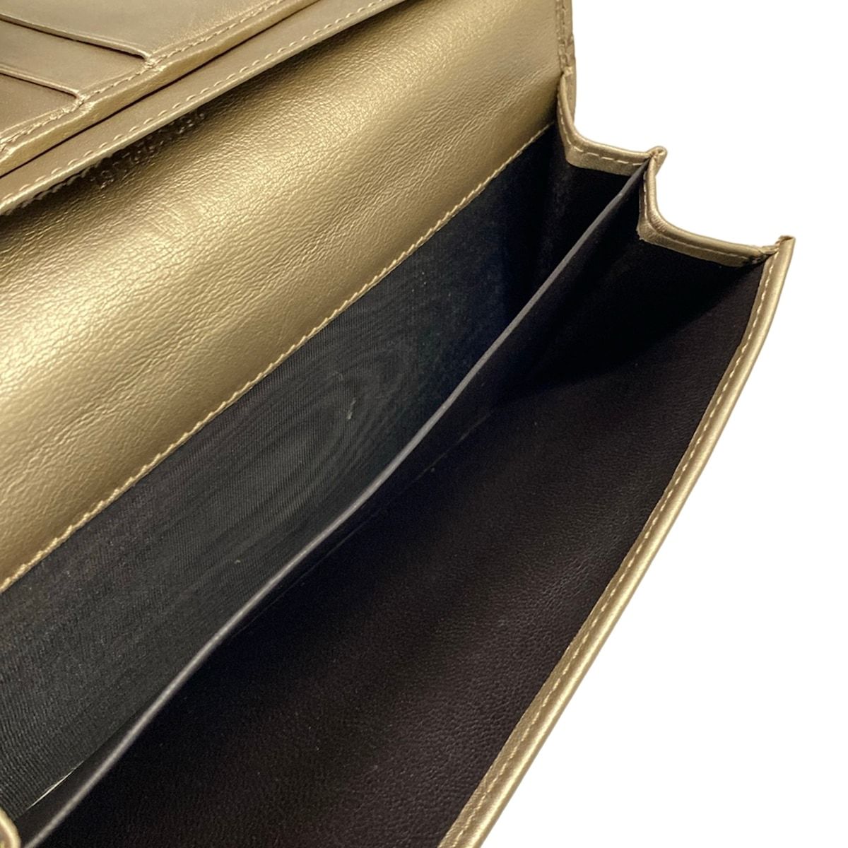 Gucci Wallet Micro Guccissima Metal Bar Gold Embossed Leather — view 6
