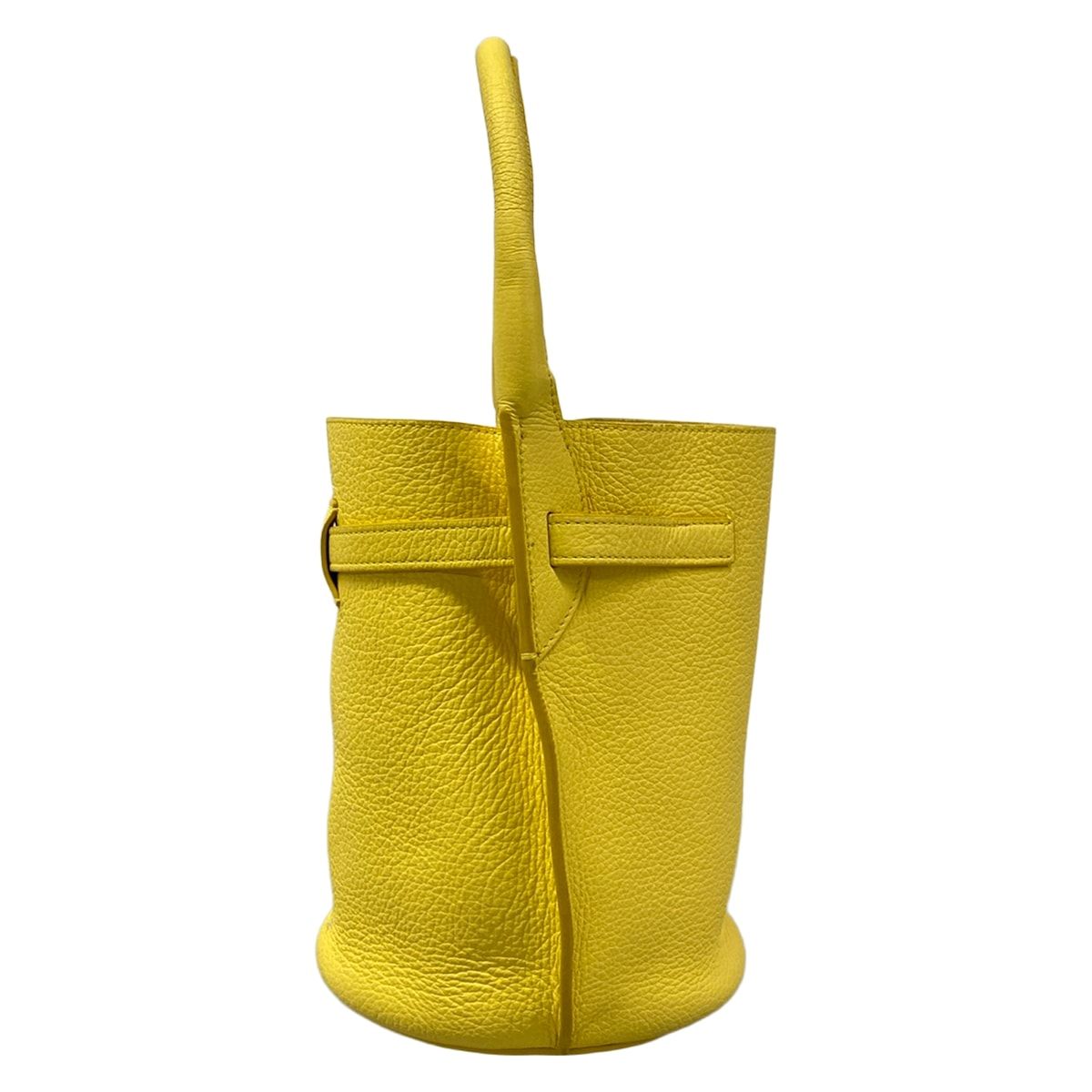 Celine Handbag Big Bag Bucket Nano Yellow Leather — view 4