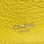 Celine Handbag Big Bag Bucket Nano Yellow Leather — view 9