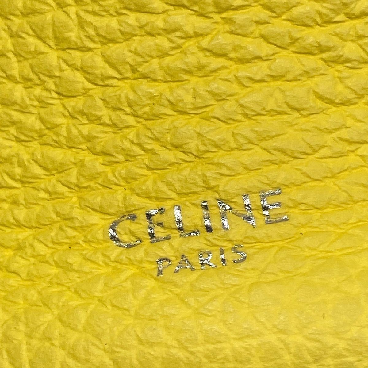 Celine Handbag Big Bag Bucket Nano Yellow Leather — view 9