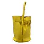 Celine Handbag Big Bag Bucket Nano Yellow Leather — view 2