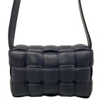 Bottega Veneta Shoulder Bag Padded Cassette Dark Navy Lambskin — view 3