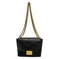 Fendi Shoulder Bag Canyu Black Chain Leather